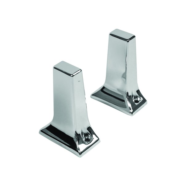 Jones Stephens 3/4in. Chrome Plated Exposed Mount Tower Post Towel Bar Brackets, 1 Pair 97183 - main